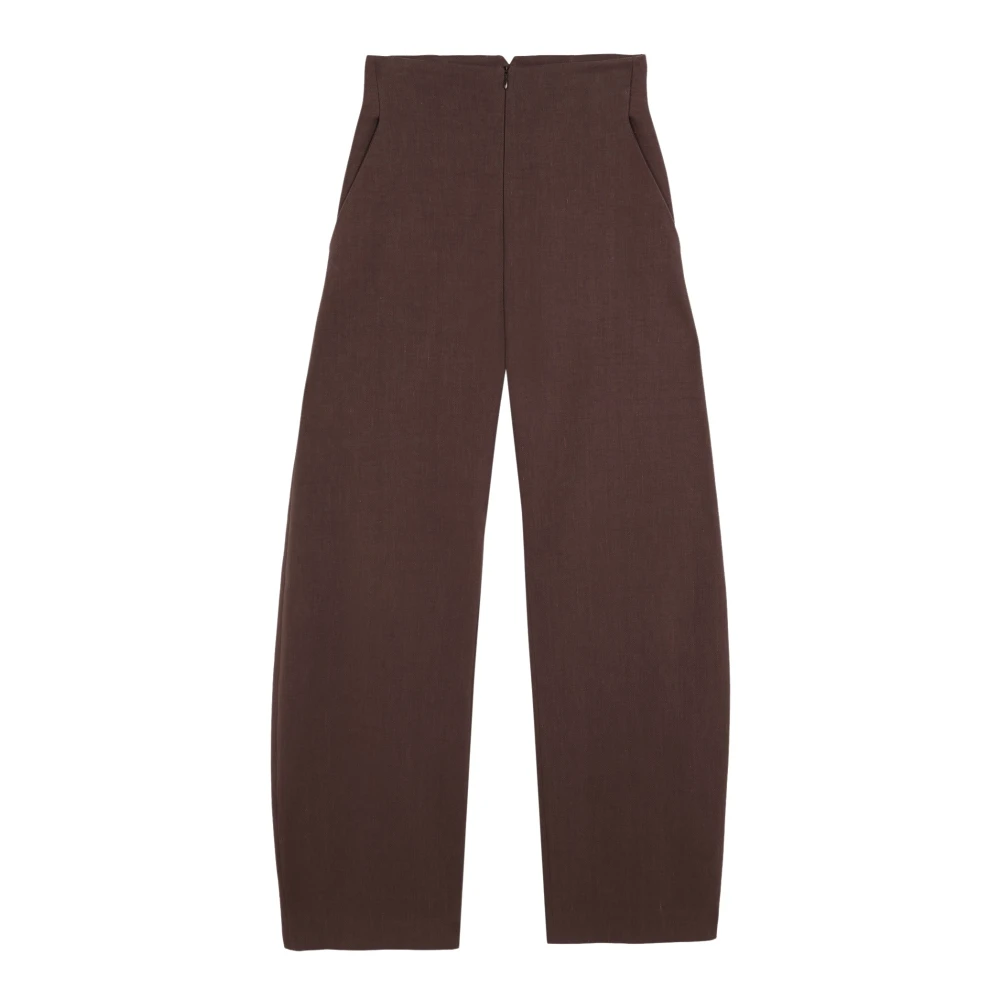Cortana Women's Brown Tapered Trousers, 2XS, Umbra Trousers