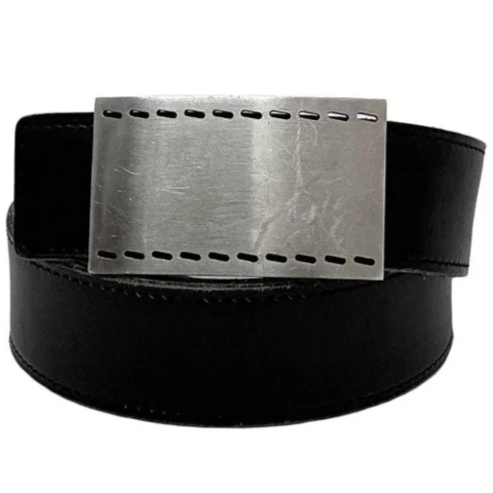 Hermès Vintage Pre-owned Leather belts Black Heren