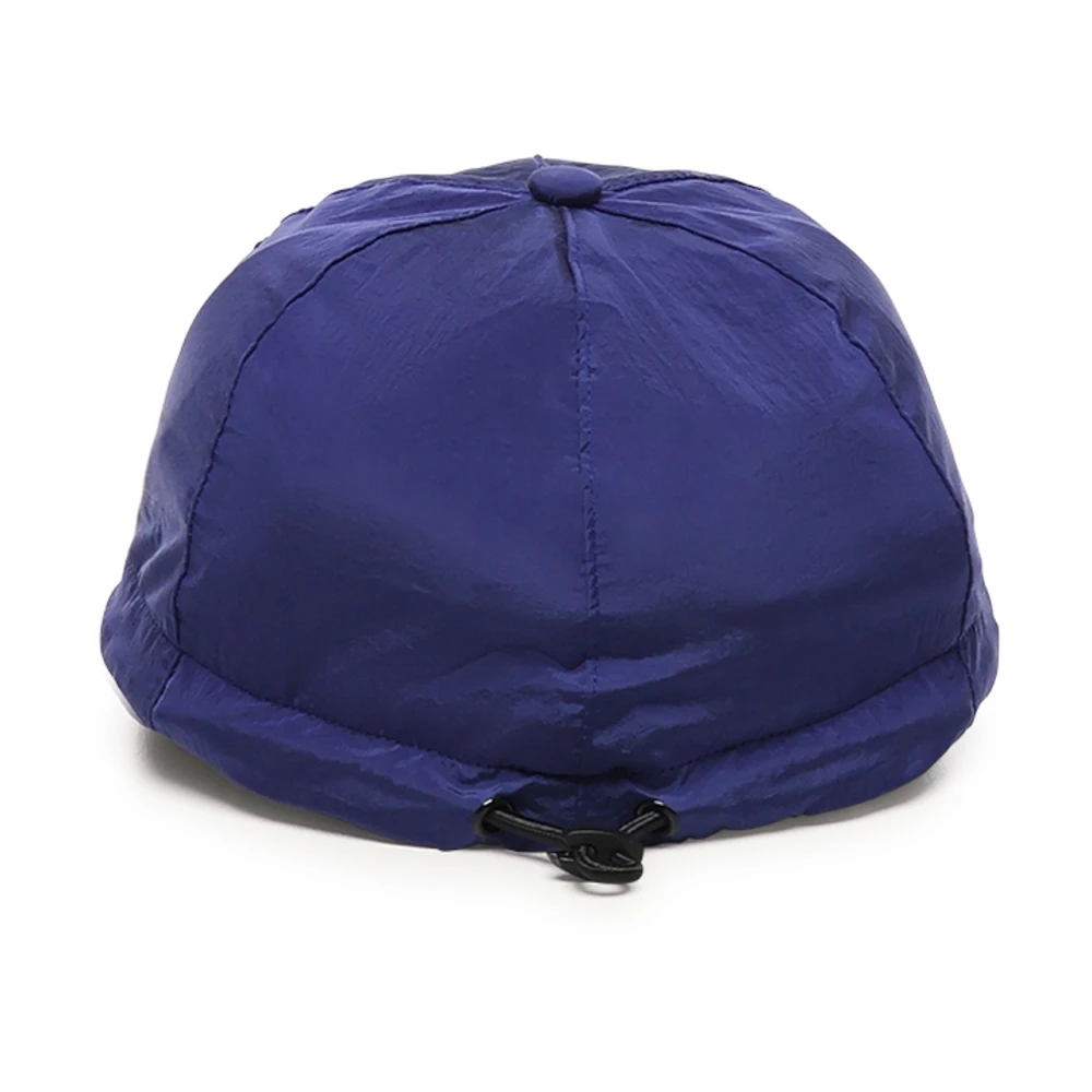 Stone Island Paarse trekkoordhoeden met gebogen rand Purple Heren