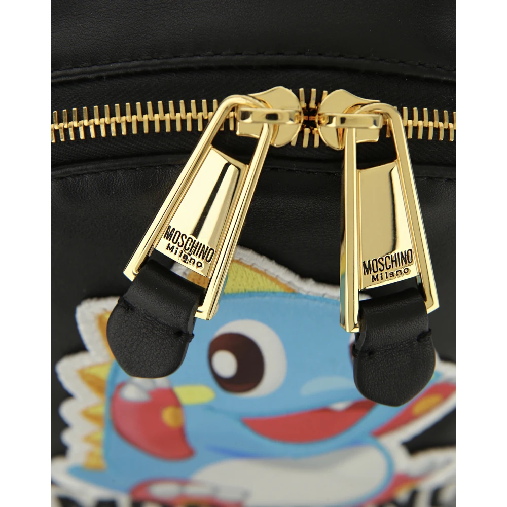 Moschino Draken Mini Rugzak Black Dames