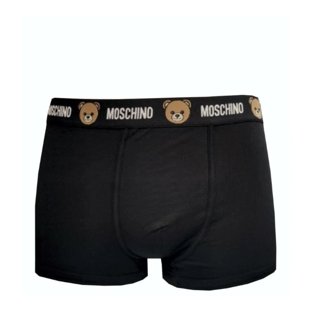 Moschino Homme Noir Sous-Vêtements, Taille: Xs Trunk Bi-Pack