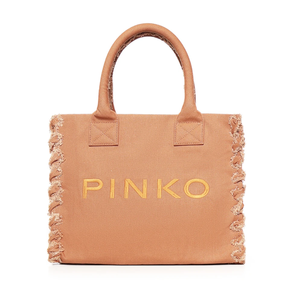 Pinko Women's Orange Shopping Bags, One Size, Beach Shopper