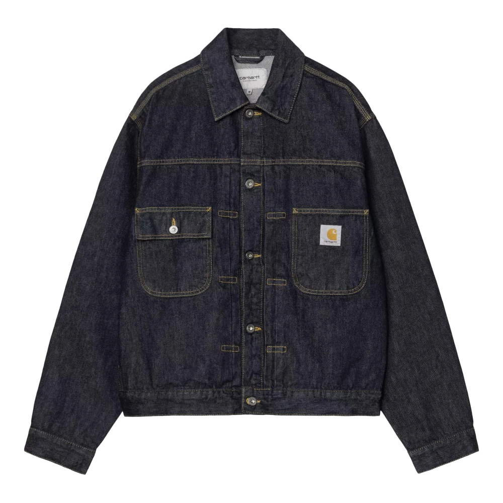 Carhartt Wip Blue Denim Jackets, Male, Xl, Belmar Jacket