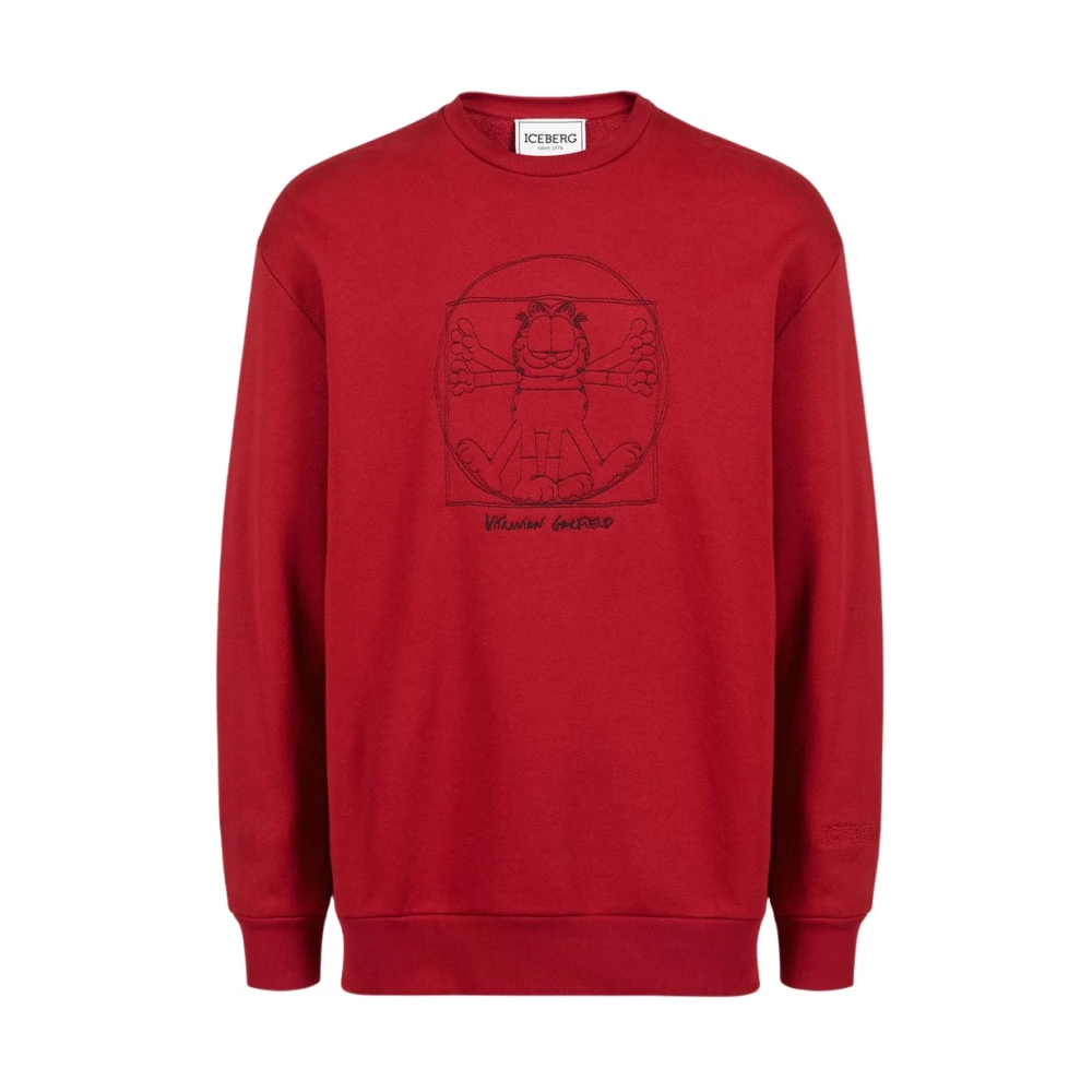 Iceberg Rode over-fit sweatshirt Red Heren