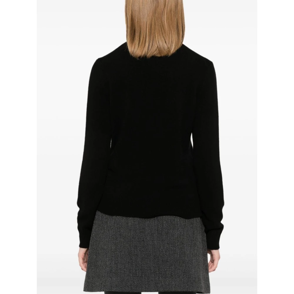 Theory Zwarte Cashmere Coltrui Sweater Black Dames
