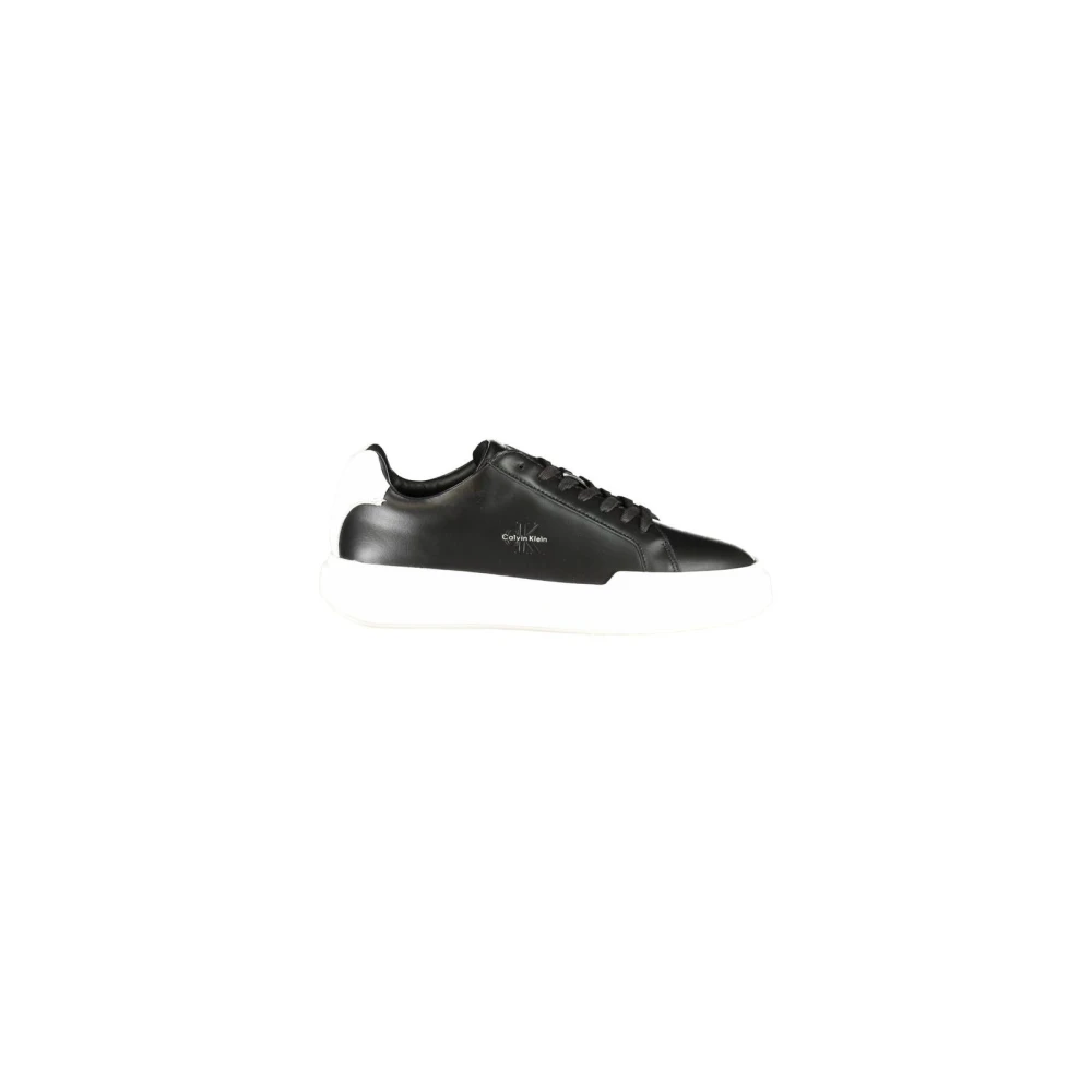 Calvin Klein Men's Black Sneakers, 10 Uk, Polyester Casual Sneaker