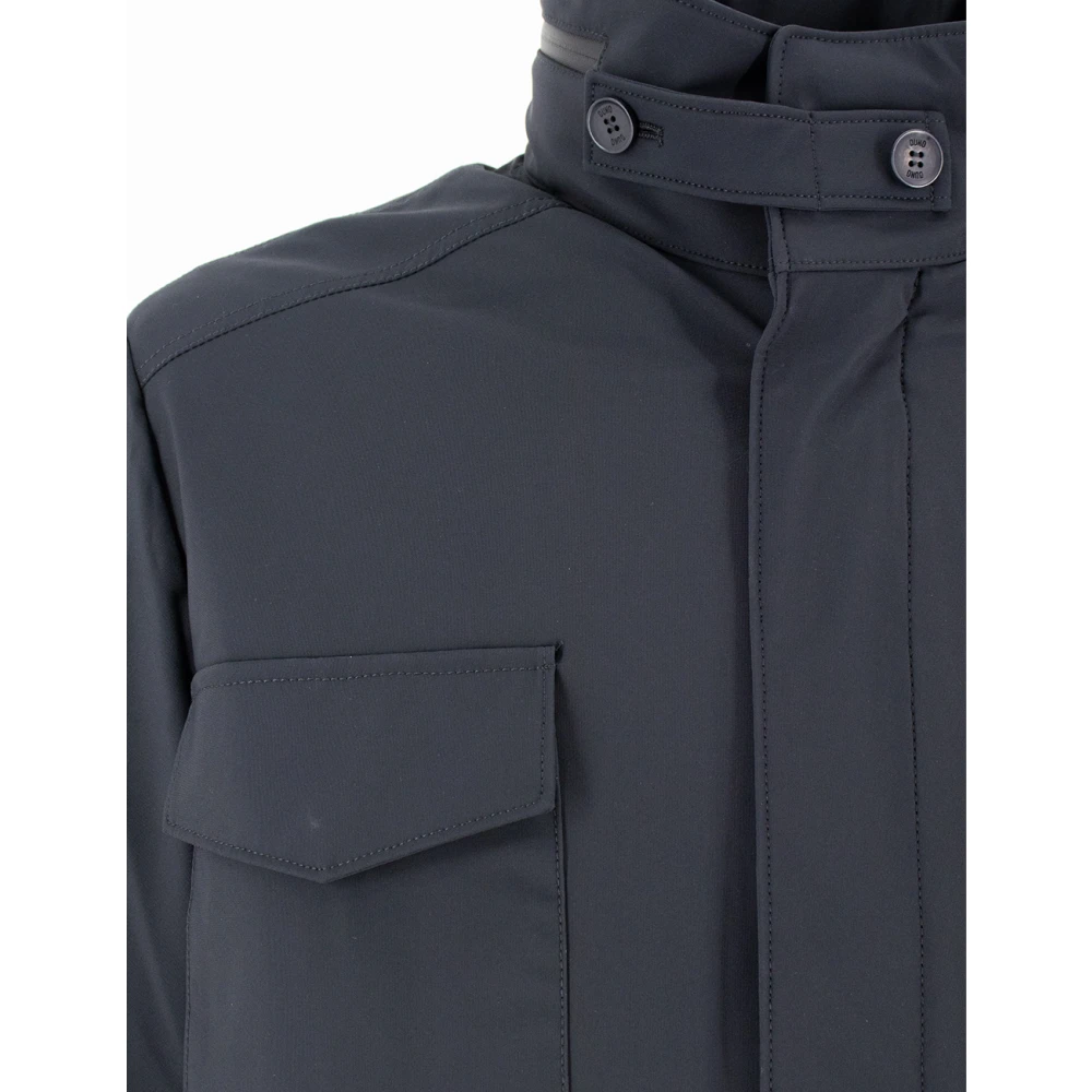 Duno Technische Stof Winterjas Blue Heren