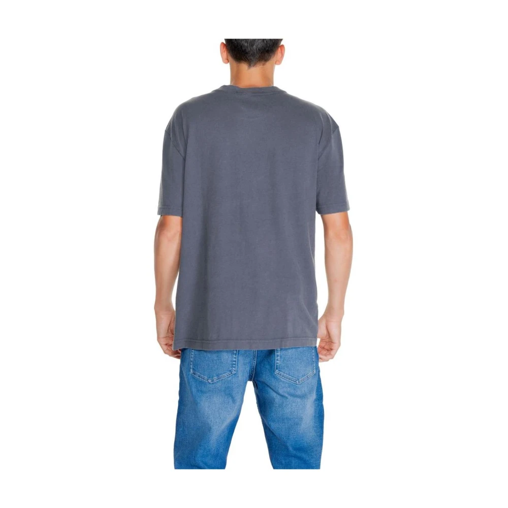 Calvin Klein Jeans Zwart Logo Tee Crew Neck T-Shirt Black Heren