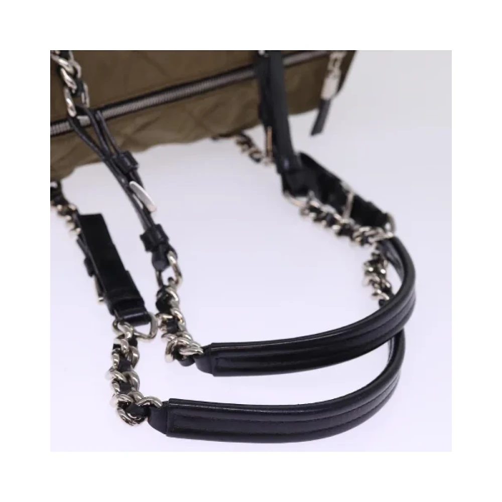 Prada Vintage Pre-owned Nylon prada-bags Brown Dames
