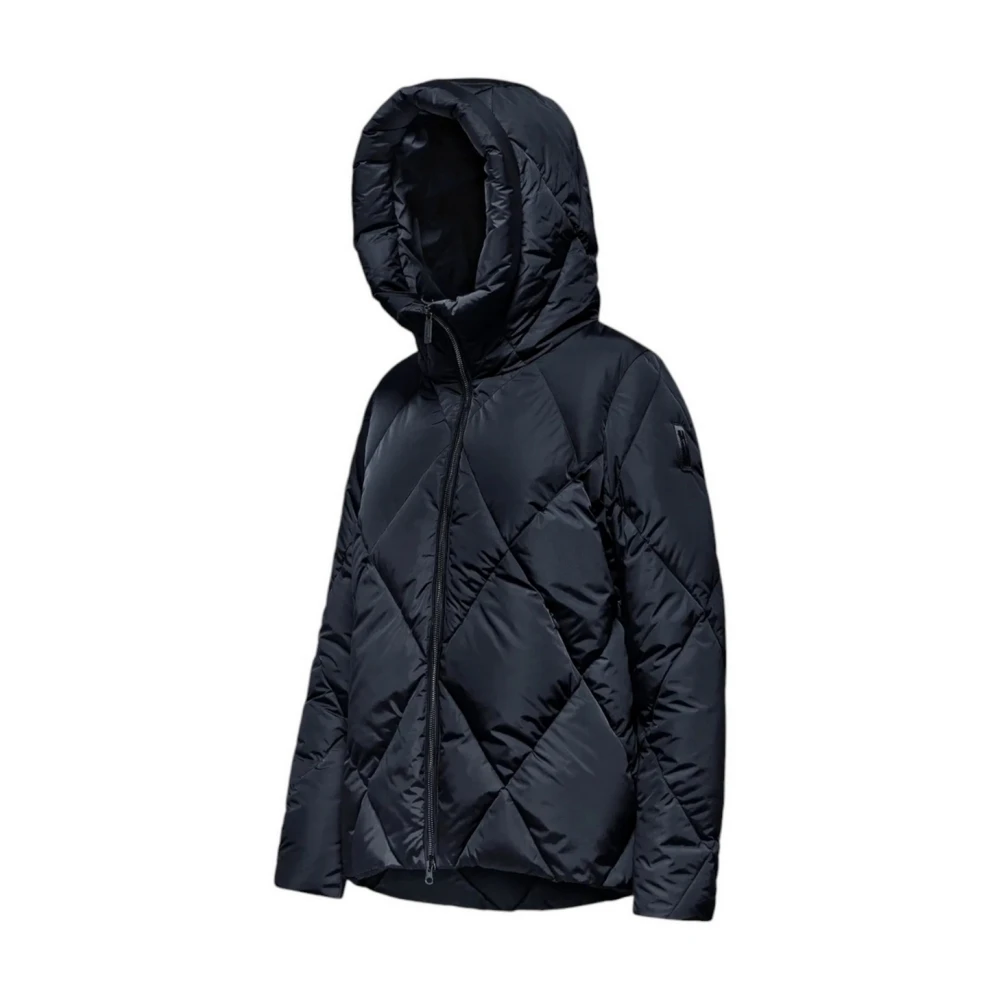 BomBoogie Blauwe Diamant Gewatteerde Korte Jas Blue Dames