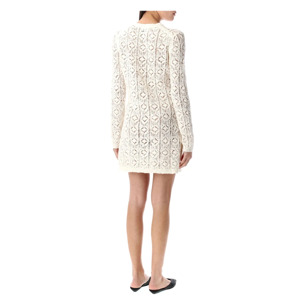 Loulou Studio Gehaakte Mini Jurk White Dames