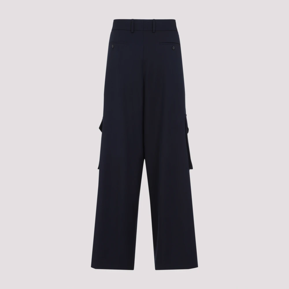 Dries Van Noten Stijlvolle Tris Broek voor Mannen Blue Heren