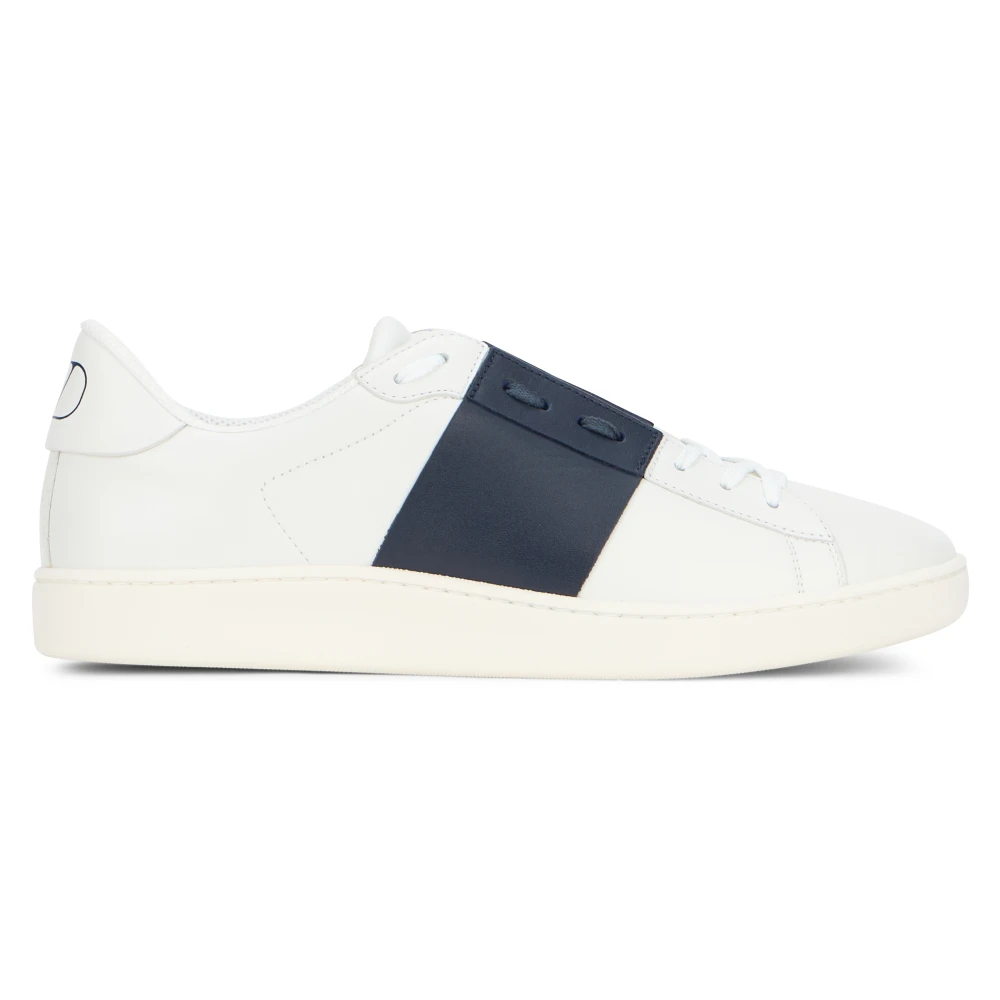Valentino Garavani Low Sneakers In Calf Leather Shoes Hombre Blanco 43 Eu