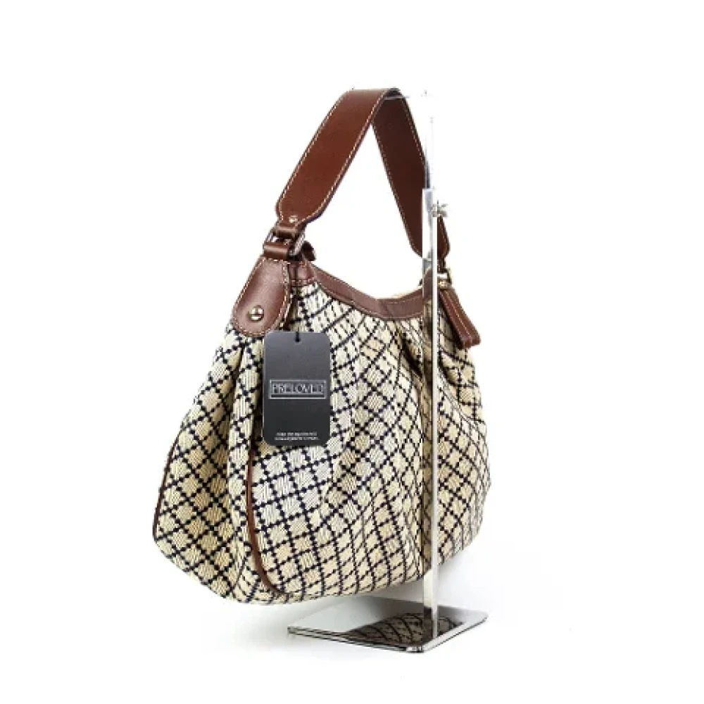 Gucci Vintage Pre-owned Fabric gucci-bags Beige Dames