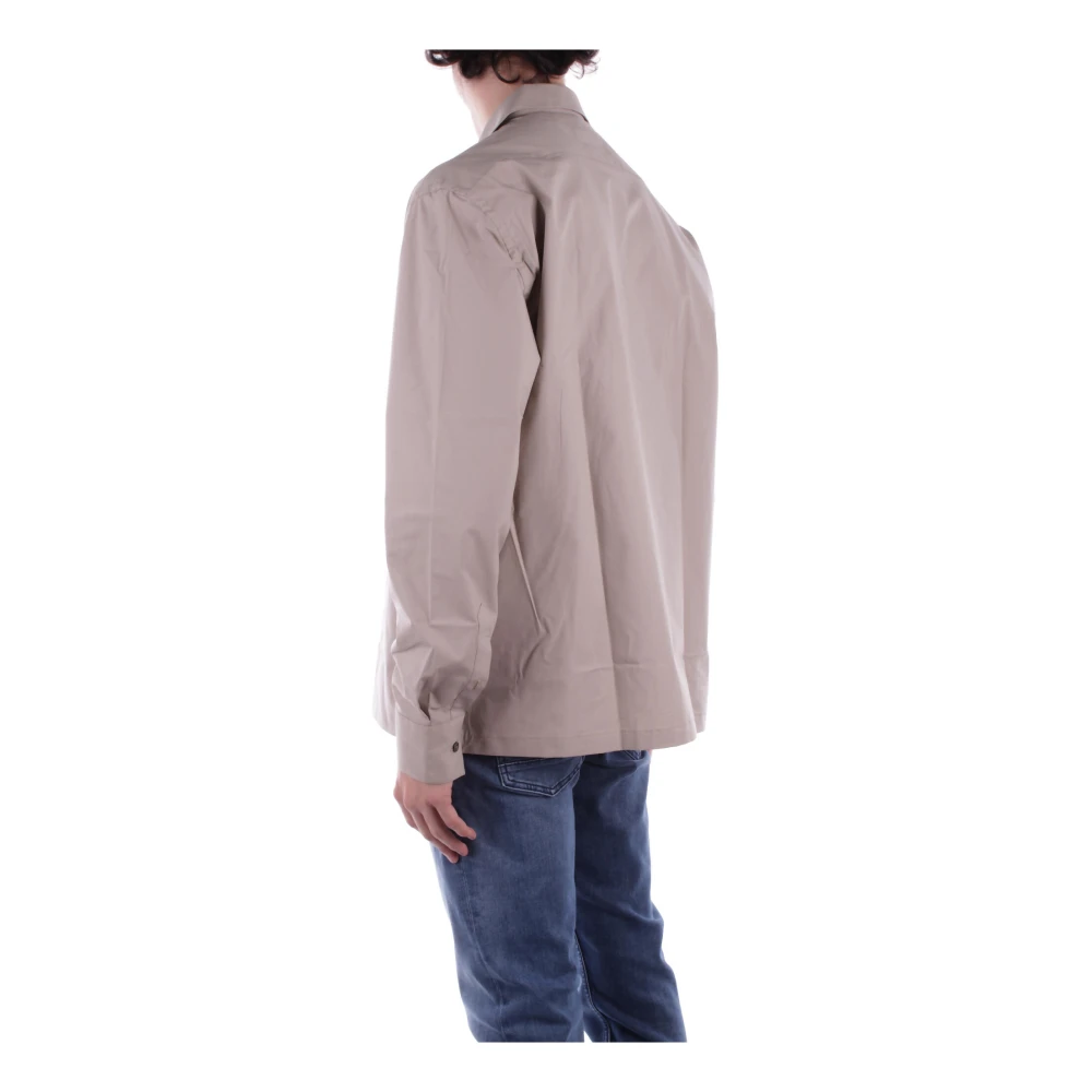 Costume National Sand CNC Shirt Voorste Knoopsluiting Beige Heren