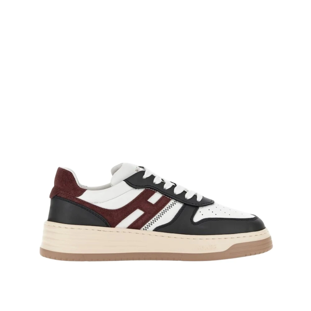 Hogan Retro Stijl Leren Sneakers Dames Schoenen Veelkleurig Multicolor