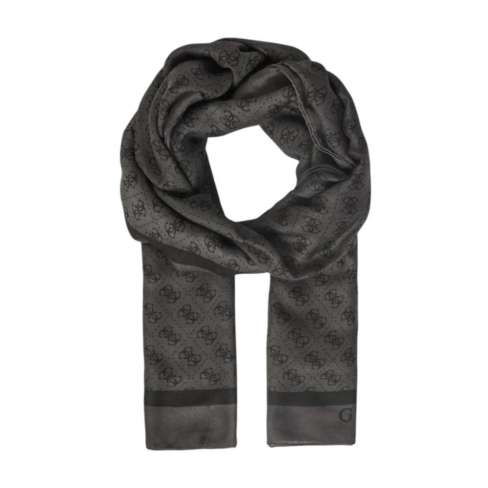 Guess Chic Printed Polyester Scarf - Female - Scarves - Gray - One Size - Accessories - Image 3