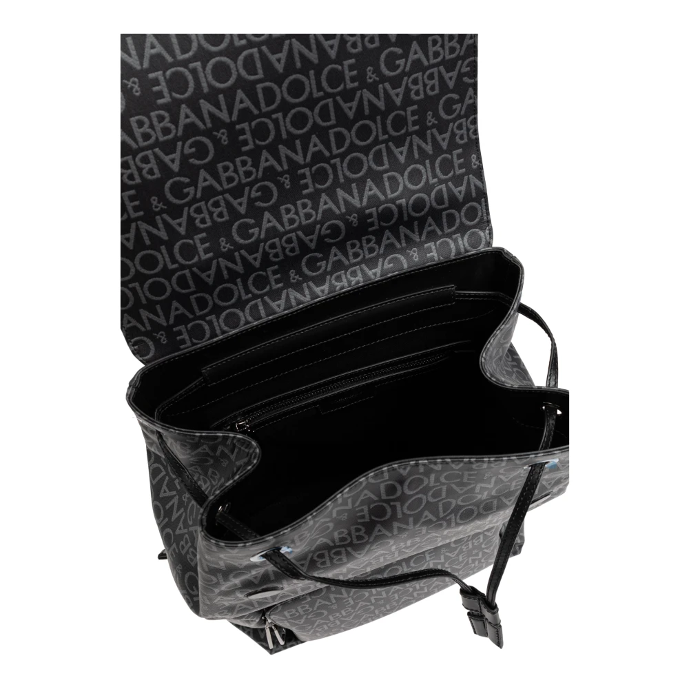Dolce & Gabbana Rugzak met monogram Black Heren