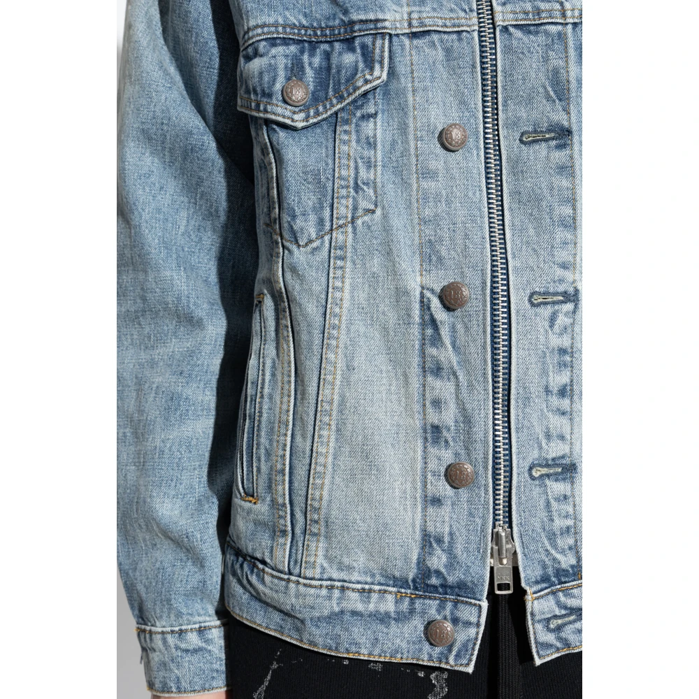 R13 Denim Jas met Vintage Effect Blue Dames