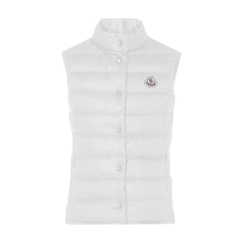 Moncler Vit Quiltad Väst White, Flicka