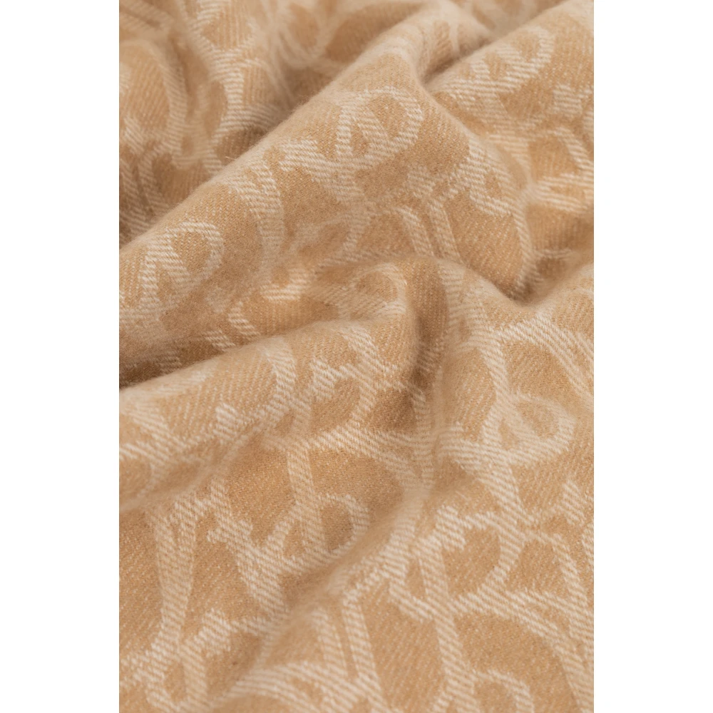 Burberry Kasjmier sjaal met franjes Beige Unisex