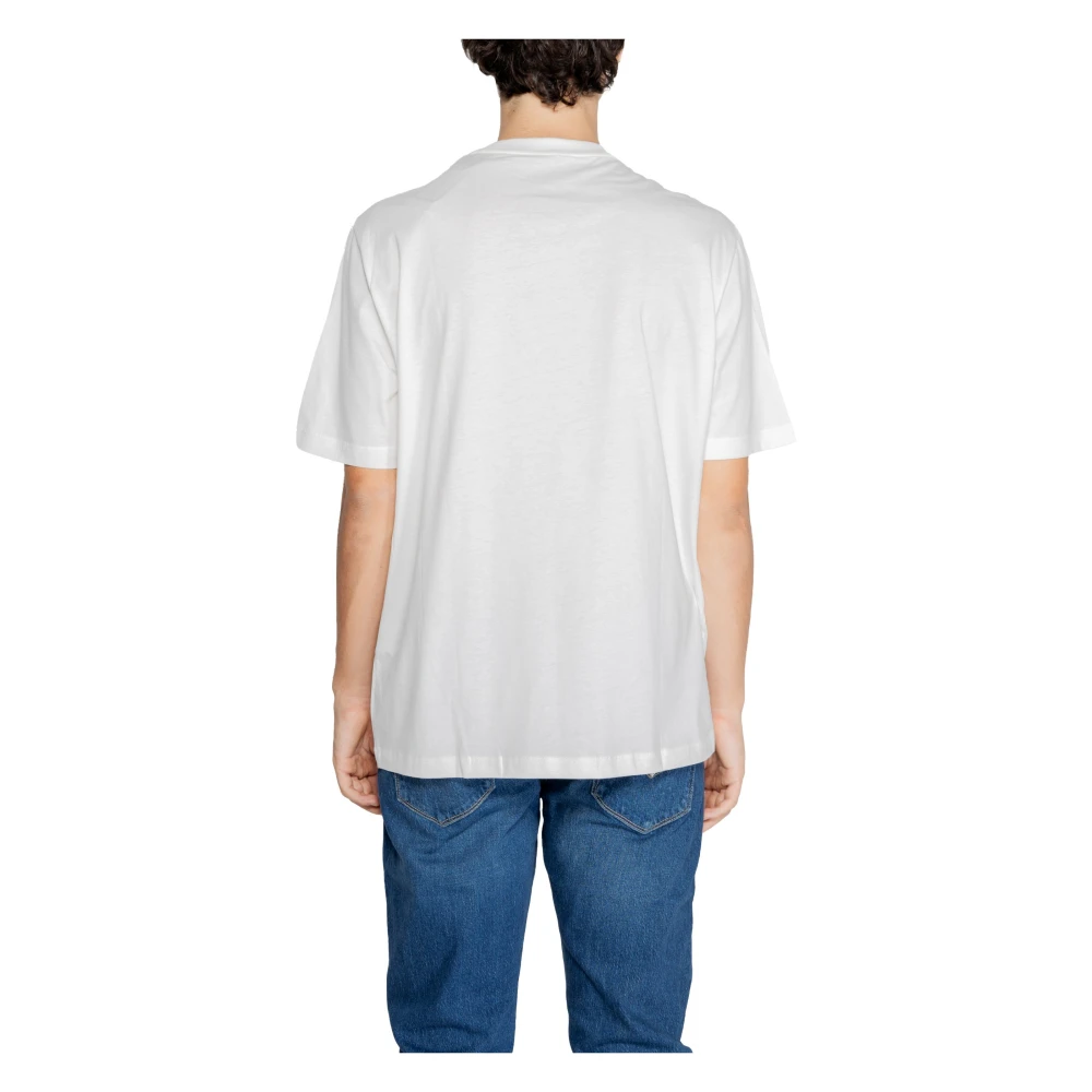 Armani Exchange Geprint T-shirt van katoen White Heren