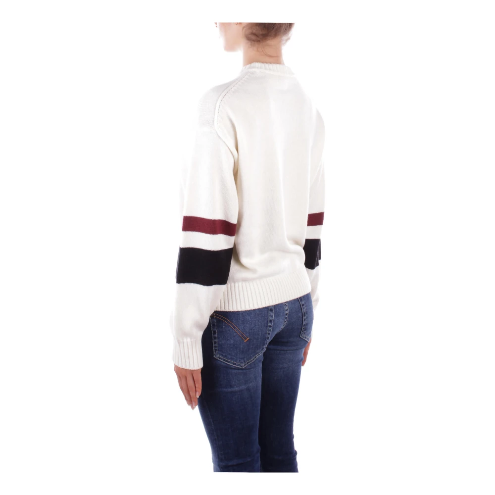 Guess Witte Logo Front Sweater White Dames