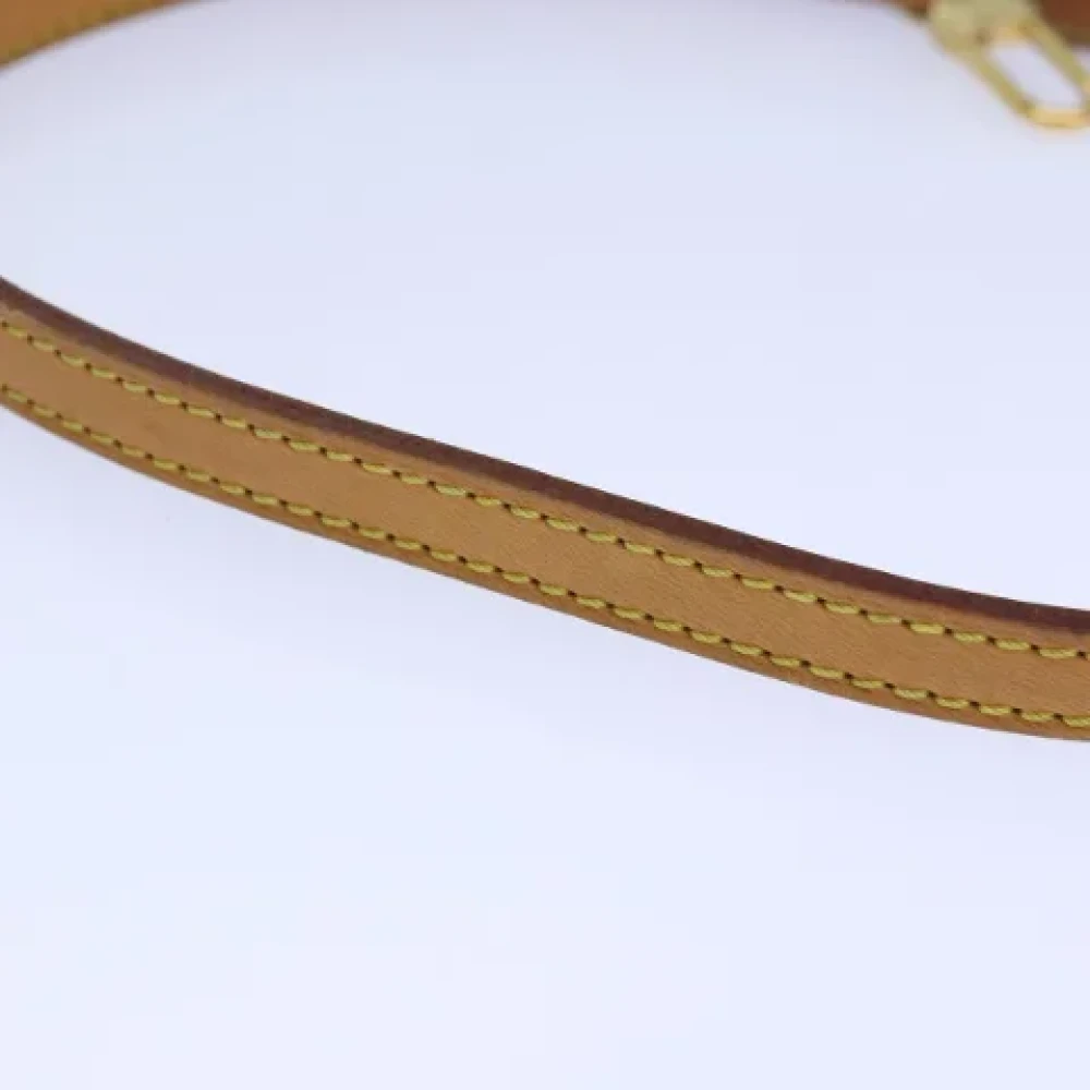 Louis Vuitton Vintage Pre-owned Leather home-office Beige Dames