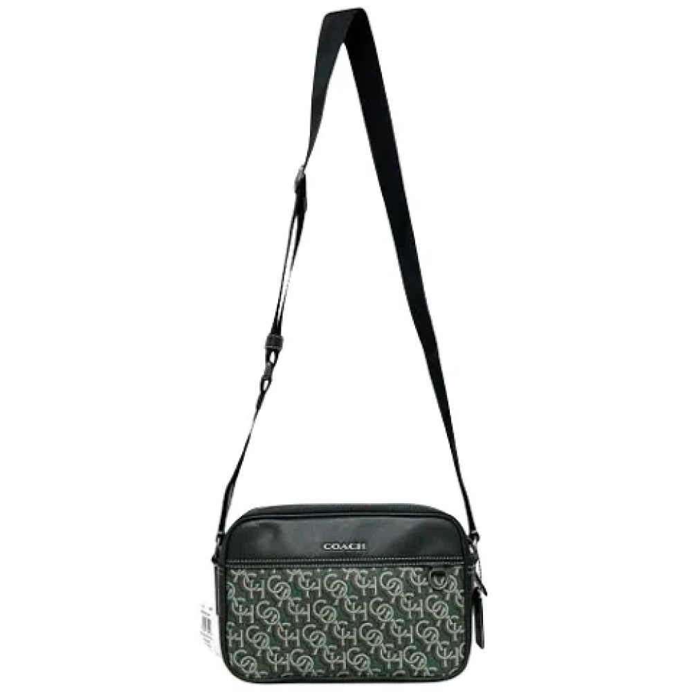 Coach Pre-owned Canvas shoulder-bags Green Dames