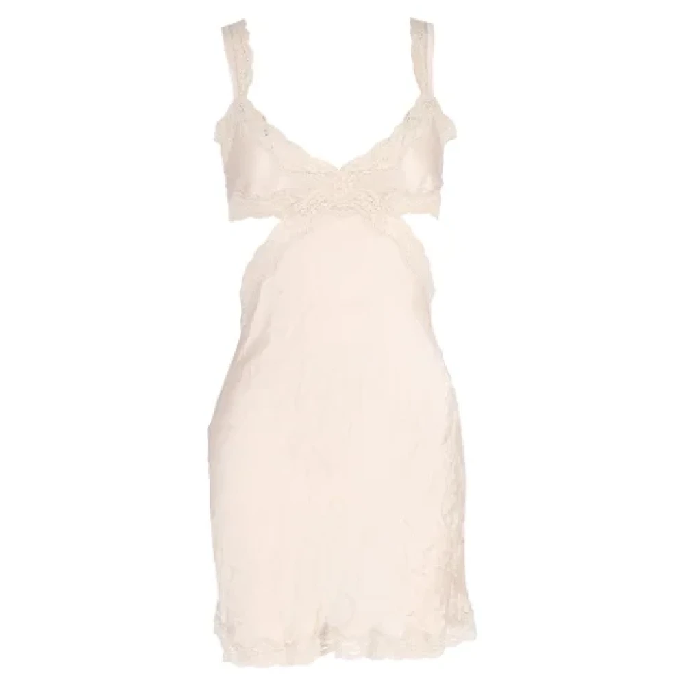 Stella McCartney Pre-owned Silk dresses Beige Dames