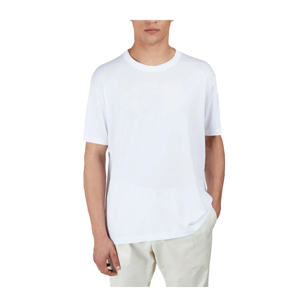PAUL & SHARK Katoenmix Heren T-shirt White Heren