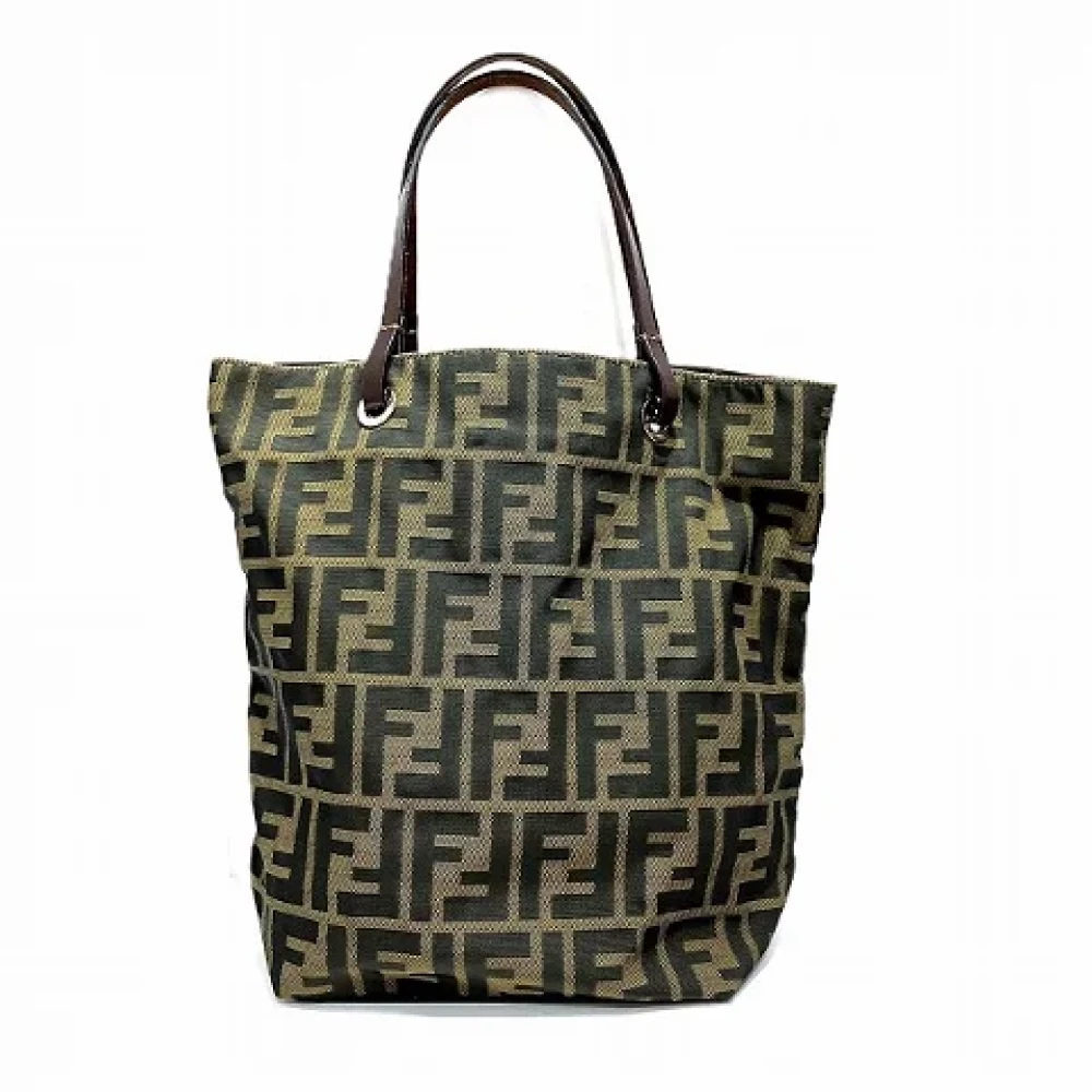 Fendi Vintage Pre-owned Canvas handbags Brown Dames