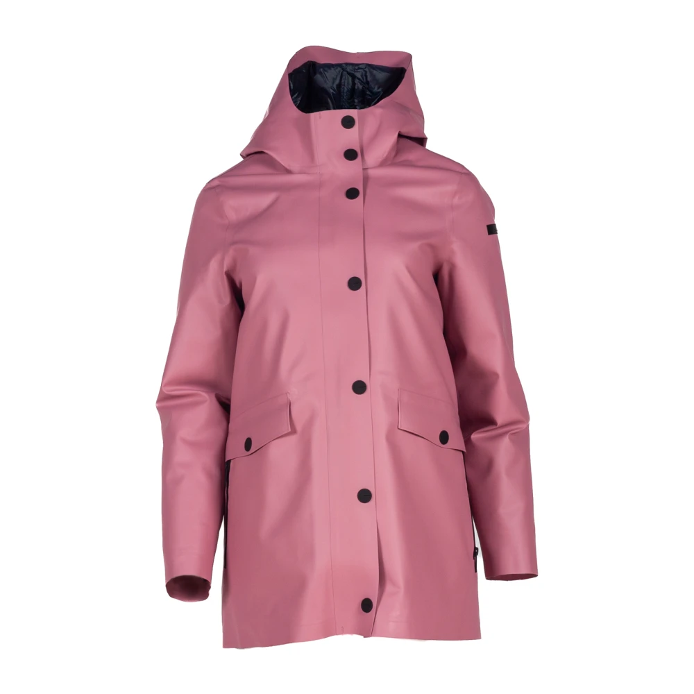 RRD Rubber Double Parka Jacket Pink Dames