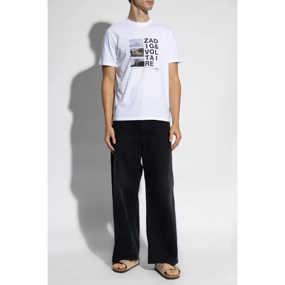 Zadig & Voltaire T-shirt `Ted` White Heren