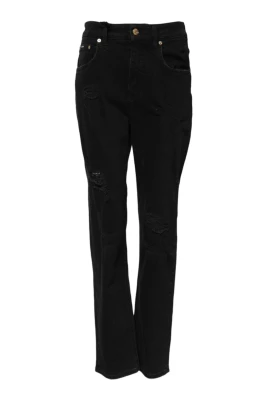 Svart Flared High Waist Denim Jeans