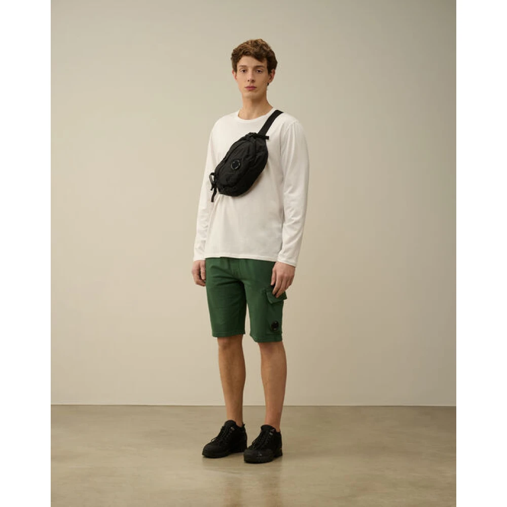 C.P. Company Lichte Fleece Utility Shorts Eend Groen Green Heren