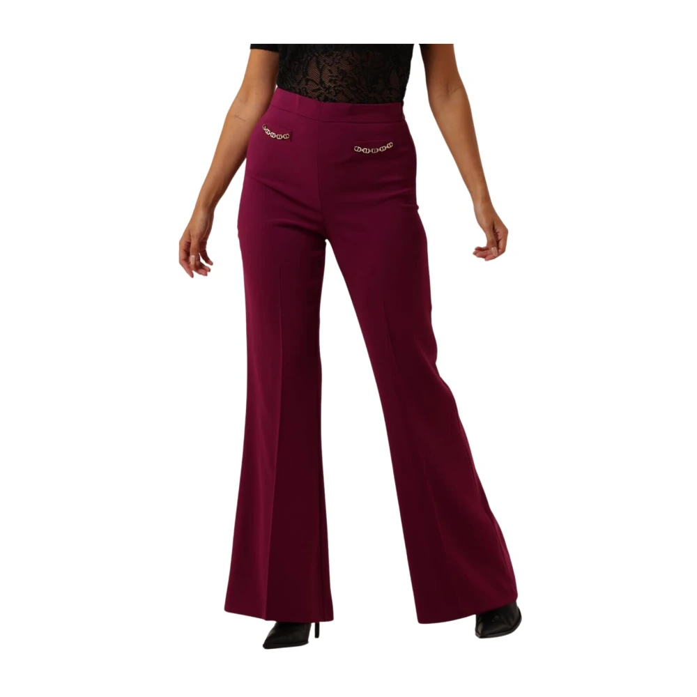 Twinset Paarse Elegante Pantalon Purple Dames