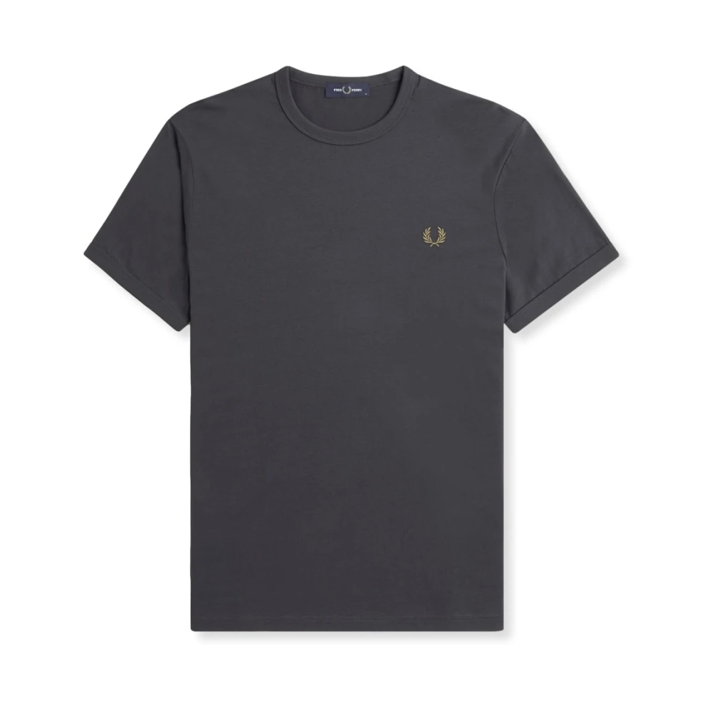 Fred Perry Ringer T-Shirt Anchor Grey Gray Heren
