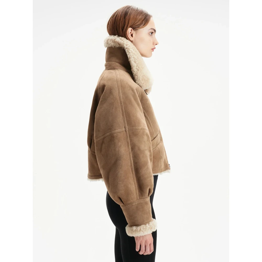 Shoreditch SKI Club Merino Shearling Kort Jack Beige Dames
