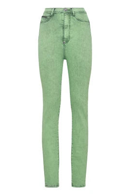Överfärgad Stretch Superhög Jeggings