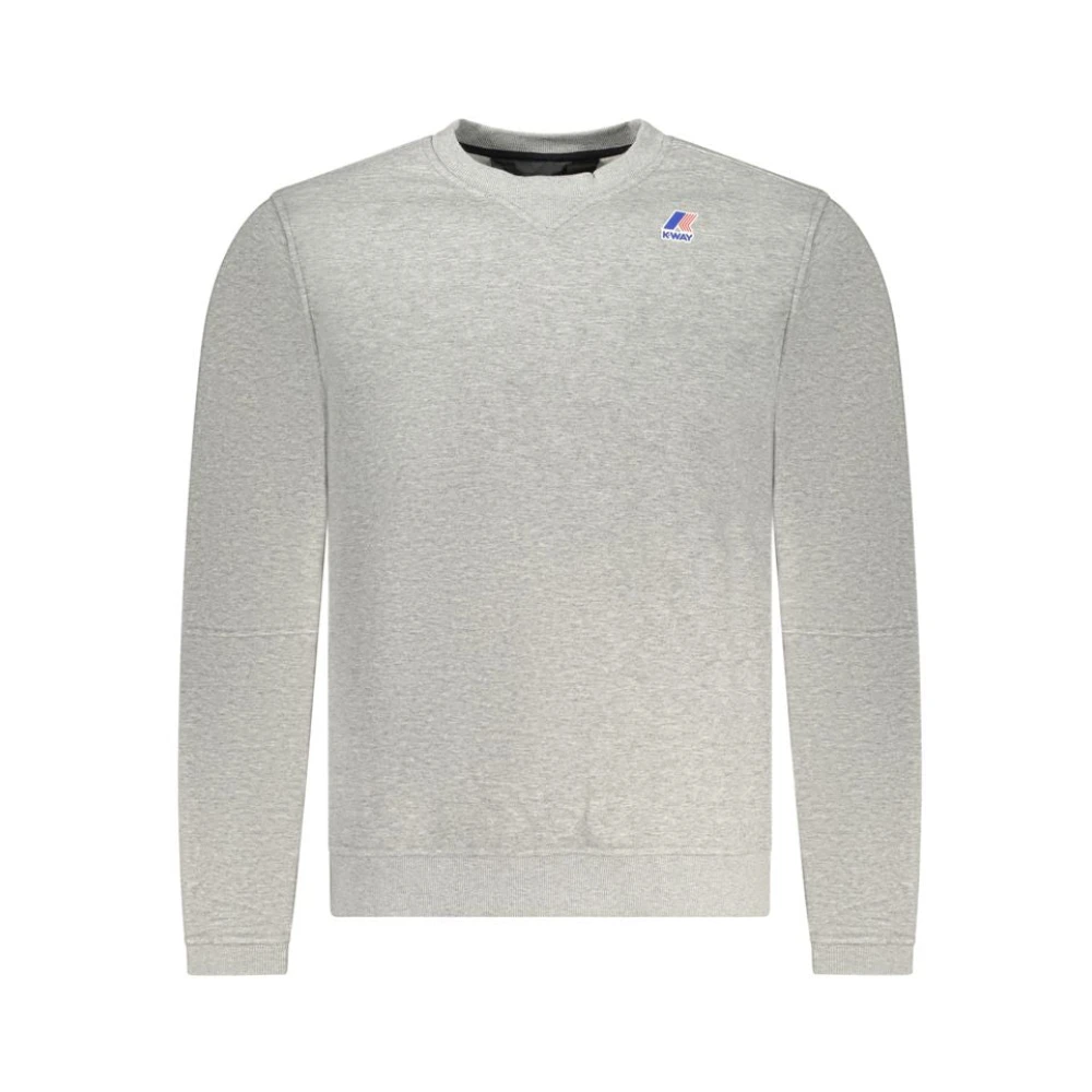 K-Way Grå Långärmad Sweatshirt Med Rund Hals