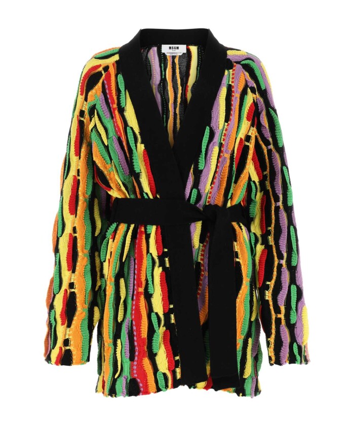 cardigan-en-coton-multicolore
