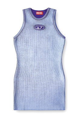 purple-oval-logo-sleeveless-dress