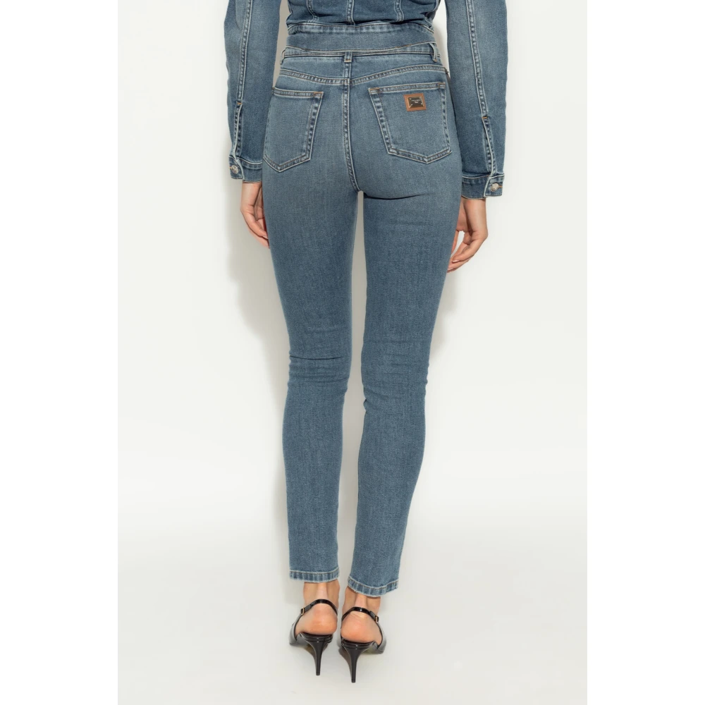 Dolce & Gabbana Tapered leg jeans Blue Dames