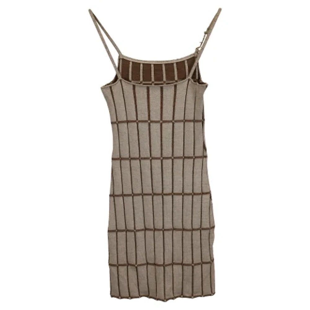 Jacquemus Pre-owned Fabric dresses Brown Dames