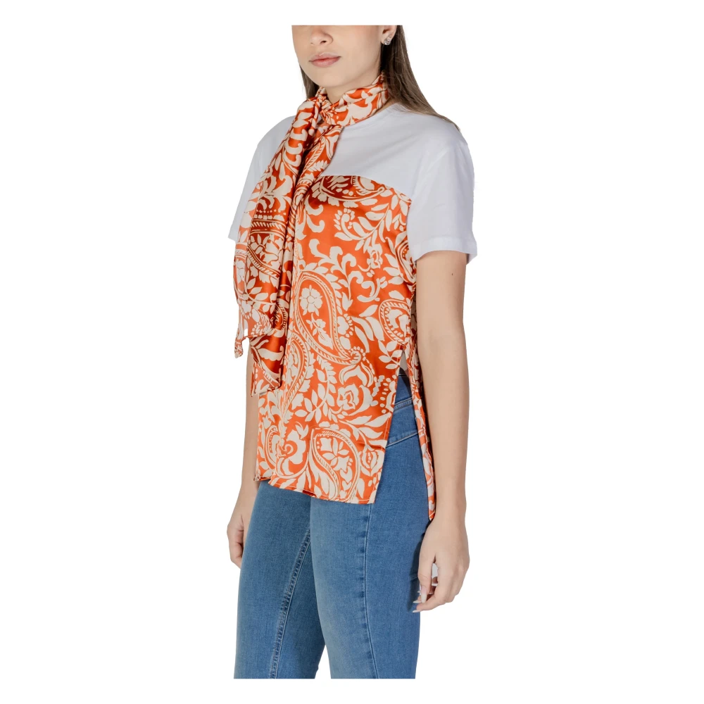 Liu Jo Wit Bedrukt T-shirt met Ronde Hals Multicolor Dames