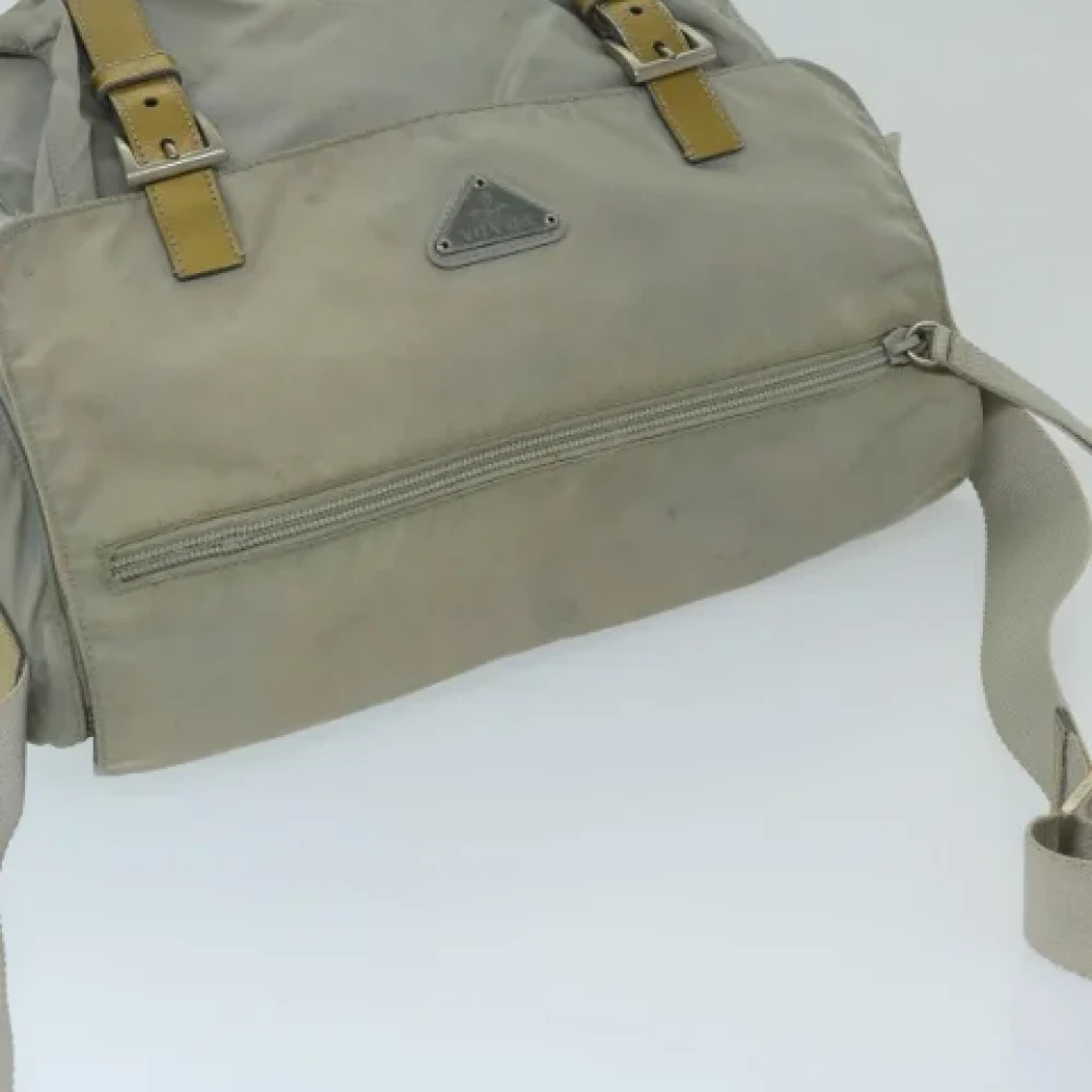 Prada Vintage Pre-owned Nylon prada-bags Gray Dames