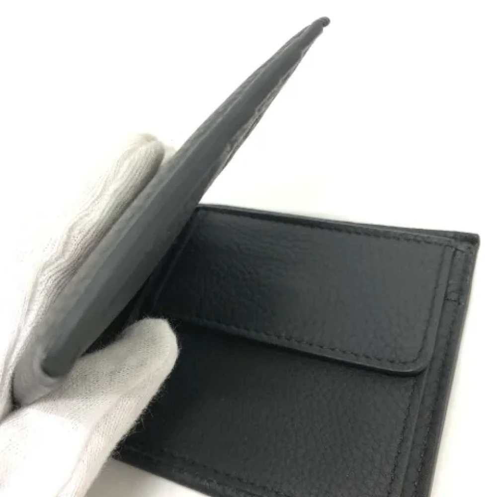 Burberry Vintage Pre-owned Leather wallets Black Heren
