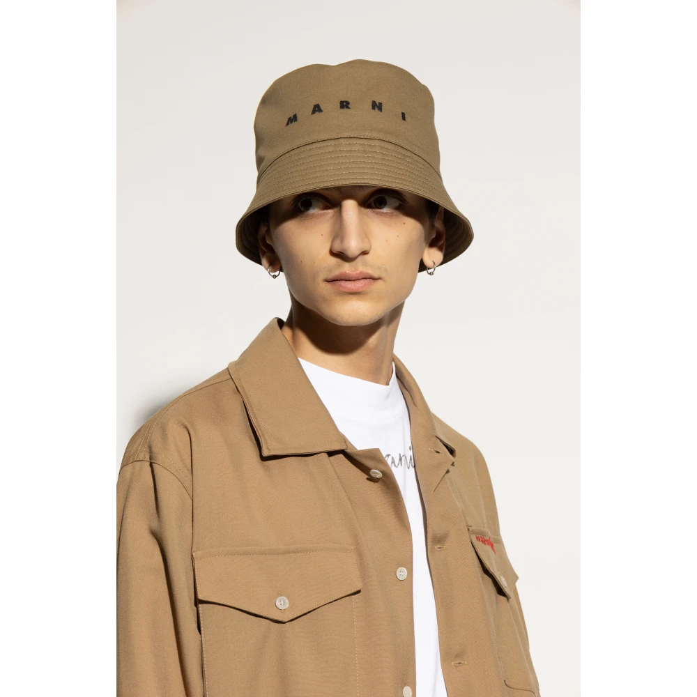 Marni Hoed met logo Green Heren