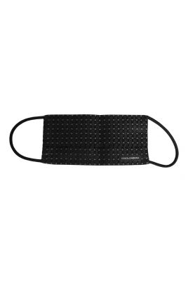 Ansiktsmask med veckad elastisk öronrem
